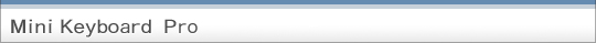 PC/Sunのいずれにも対応する、業界初のUSBミニキーボード Mini Keyboard SU
