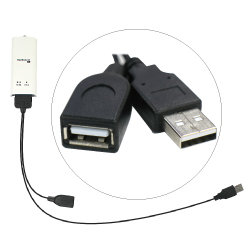 USB給電二又ケーブル／USBホスト付き