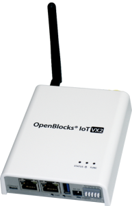 EnOceanモジュール OpenBlocks IoT VX2装着時