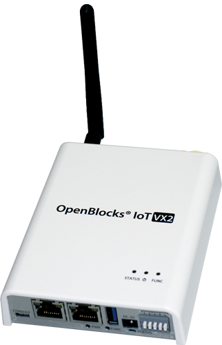 EnOceanモジュール　OpenBlocks IoT VX2装着時