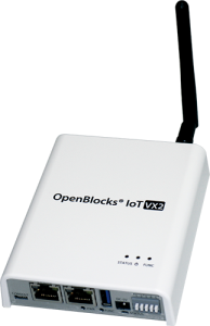 LoRaWANモジュール OpenBlocks IoT VX2装着時
