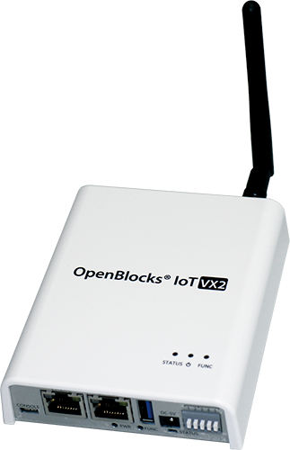 LoRaWANモジュール　OpenBlocks IoT VX2装着時